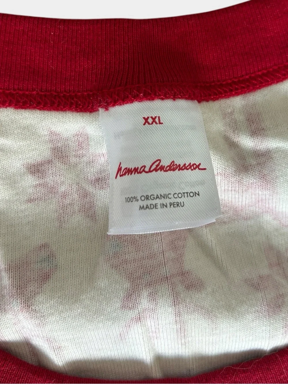 Hanna Andersson Dear Deer Faire Isle Reindeer Long John Pajamas Adult XXL